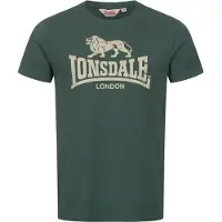 Lonsdale T-Shirt 'St. Erney' crème / vert foncé