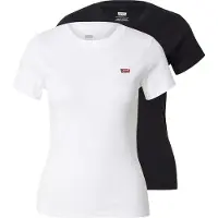 Levi's T-shirt 'Essential' noir / blanc