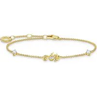 Thomas Sabo Bracelet hippocampe or - A2061-051-14-L19V, (19 cm, Argent 925)