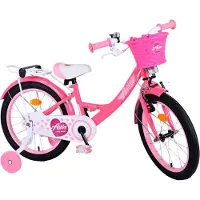 Volare Vélo enfant Ashley - Fille - 18 pouces - Rose/Rouge