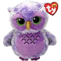 TY 37364 Beanie Boo - Owlivia Owl (Hibou violet) - REG (15 cm)