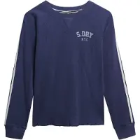 Superdry Athletic Essential Graphic Long Sleeve T-shirt Bleu 2XS Femme