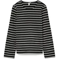 Vero Moda T-shirt 'VMFILUKKA' noir / blanc
