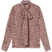 Lola Casademunt Chemisier marron / rosé