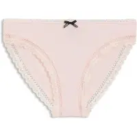 HUGO Slip à la coupe Regular Rise en microfibre stretch avec finition en dentelle