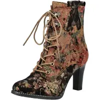 LAURA VITA Alcbaneo 141 : Bottines pour femmes, modèles lacets, bottines à lacets, multicolores, pour un style décontracté