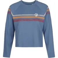 O'Neill T-shirt bleu-gris / marron chiné / orange foncé
