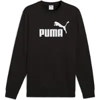 Puma Sweat de sport 'ESS No. 1' noir / blanc cassé