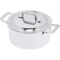Demeyere Intense 5 Kookpot 18 cm met dubbelwandig deksel, Poêle + casserole, Argent