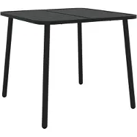 vidaXL Table de jardin anthracite 80x80x71 cm Acier