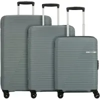 American Tourister trolley Liftoff 3 PC Set D Charcoal Grey bleu gris 79cm