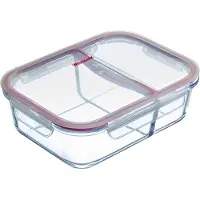 Westmark Boîte fraîcheur en verre 570 ml, avec 2 compartiments séparés 23472270