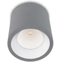 LEDS-C4 Plafonnier Led 3000k Cosmos, aluminium et verre, gris