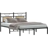 vidaXL Cadre de lit sans matelas Chêne Sonoma 140x200 cm Bois composite