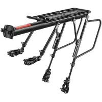 RockBros Porte-vélos stable avec fonction de rangement et de selle et feu arrière LED noir