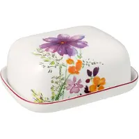 Villeroy & Boch Butterdose Mariefleur Basic, Boîte de conservation, Multicolore, Blanc