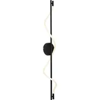 QAZQA Applique Murale Moderne Noire LED Incluse Dimmable en 3 Étapes - Twirl