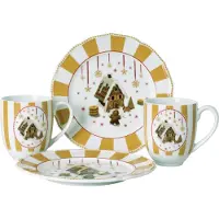 Hutschenreuther Set 4-pièces Christmas Love beige 02488-727513-29213