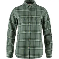 Fjällräven Övik Heavy Flannel Long Sleeve Shirt Vert M Femme
