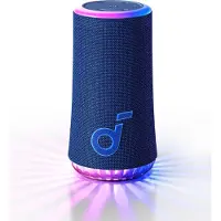 Anker SoundCore Glow Haut-parleur portable sans fil, 30 W, 18 h d'autonomie, son à 360°, IP67, bleu