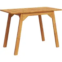 vidaXL Table de jardin à manger 110x56x75 cm en bois massif d'acacia