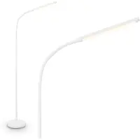 B.K.Licht Lampadaire LED Lampe sur pied Dimmable Touch Blanc chaud Orientable