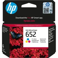 HP 652 (F6V24AE) - 3-couleurs - Cartouche d'encre