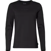 Vaude Logo Long Sleeve T-shirt Noir 44 Femme