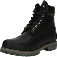 Timberland pour homme. TB0A2P6WA3L1 6-Inch Premium Waterproof Leather Booties Noir (44.5 W), Cuir, Plat, Lacets, Casuel