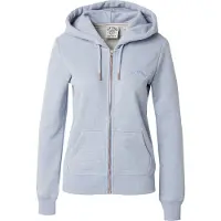 Superdry Essential Logo Full Zip Sweatshirt Bleu S Femme