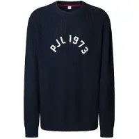 Pepe Jeans pour homme. PM7000006 Pull Powell marine (M), Casuel, Coton