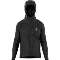 Compressport - Veste de running - Thunderstorm Waterproof Jacket Black - Taille M - Noir