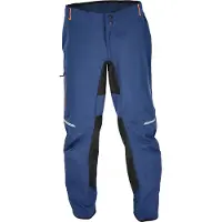 Acerbis X-Duro Baggy, pantalon textile imperméable ,Bleu Foncé/Orange ,36