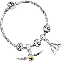 The Carat Shop Harry Potter Set Gift Bracelet 2 Pendants And 3 Accounts Argenté