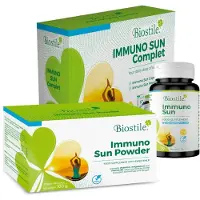 Biostile Immuno Sun Complete – 3800 UI de vitamine D3, vitamine C, B6, B12, acide folique, magnésium et extrait de reishi