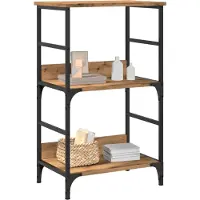 vidaXL Bibliothèque chêne artisanal 50x33x82 cm bois d'ingénierie