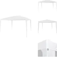 vidaXL Tente de réception 3x4 m Blanc - Pavillons & Tentes de réception