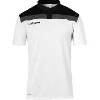 Uhlsport Offense 23 Polo Hommes - Blanc / Noir / Anthracite