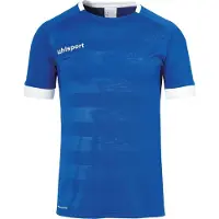 Uhlsport Division 2.0 Maillot Manches Courtes Hommes - Royal / Blanc | Taille: L