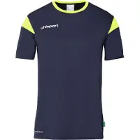 Uhlsport Squad 27 Jersey Homme à manches courtes - Marine / Jaune fluo