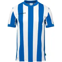 Uhlsport Retro Stripe Short Sleeve T-shirt Bleu XL Homme