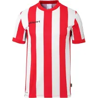 Uhlsport Retro Stripe Short Sleeve T-shirt Rouge 11-12 Years Garçon