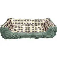 LEGO Canapé-lit souple pour chien 75 x 58 x 19 cm taille. L (vert)