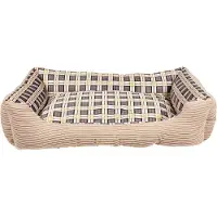 LEGO Canapé-lit moelleux pour chien 75 x 58 x 19 cm taille. L (beige)