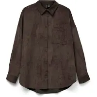 Vero Moda Chemisier 'VMSANNE' chocolat