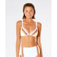 Rip Curl Femmes, Bikini, Women's Wave Shapers Striped Tri, Gris, (S)