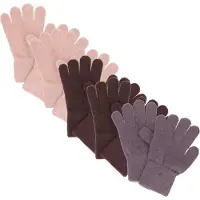 CeLaVi Gants 'Magic' marron châtaigne / mauve / rose