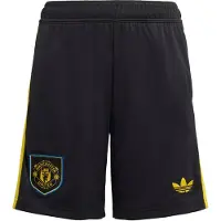 Adidas Manchester United 25/26 Third Shorts Enfant - Shorts, Noir - Taille 159 - 164 CM - Maille/synthétique