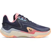 Under Armour Chaussure De Basketball Spawn 7 Unisexe Bleu Calm / Sun Kiss / Washed Bleu Marine 41