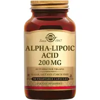 Solgar , Acide Alpha-Lipoïque, 200 mg, 50 Gélules Végétales